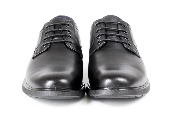 Black Leather School Shoes