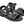 Load image into Gallery viewer, Black Leather Roman Sandals
