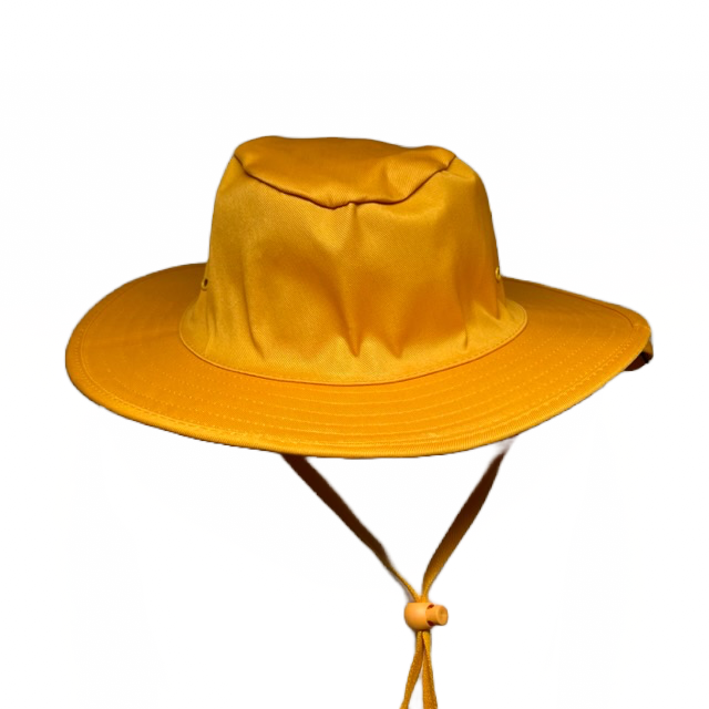 Transparent Yellow Wide Brim Hat Wide Brim Hat Gold – Academy